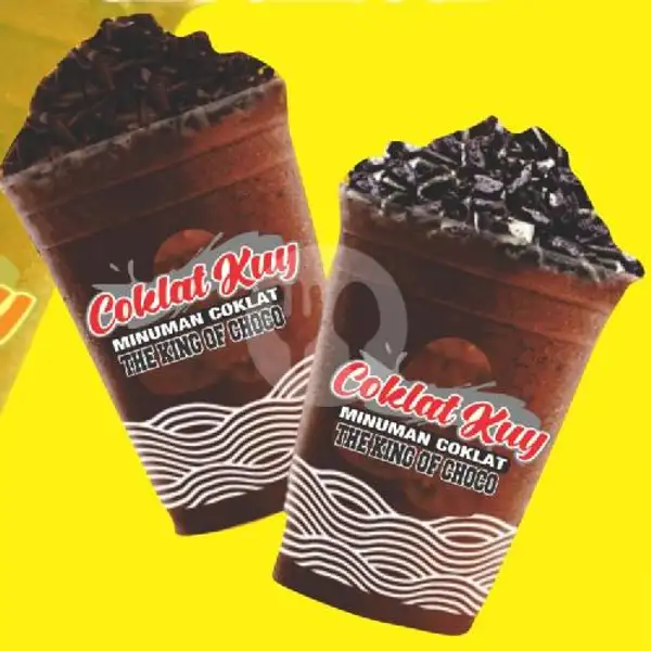 (  Beli 2 Free 1)  COKLAT KUY Ice Blend CHOCO CHEESE | Ceker Gobyos & Tela-tela Queensha, Nongko Padasan Raya