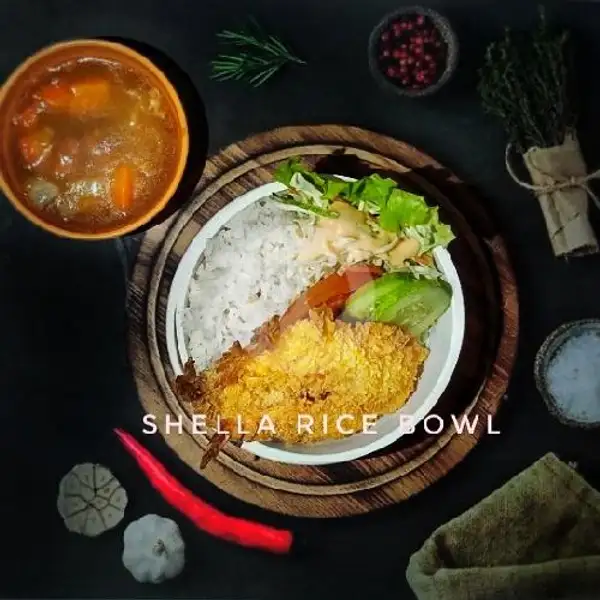 Ebi Furai Curry Rice | Rice Bowl Shela