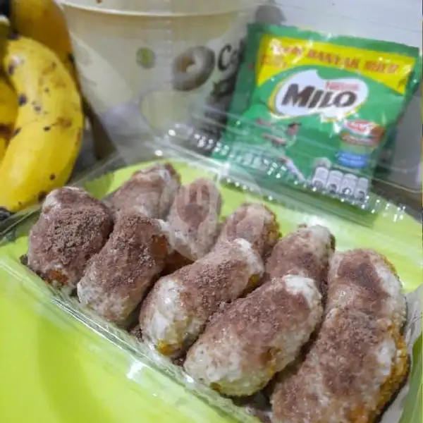 Banana Nugget Milky Milo | Pisang Nugget Mbananas, Limo