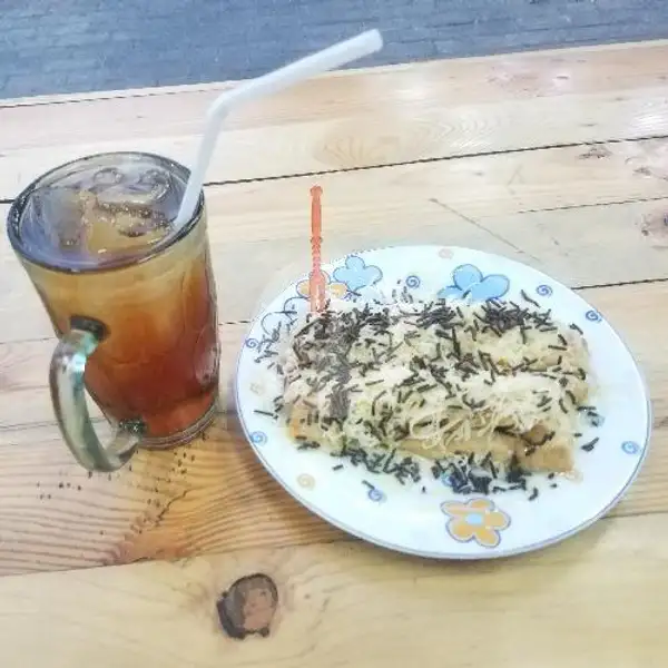 Roti Bakar Coklat Keju + Es Teh Manis | Roti Bakar Jangkung, Cesco Mart