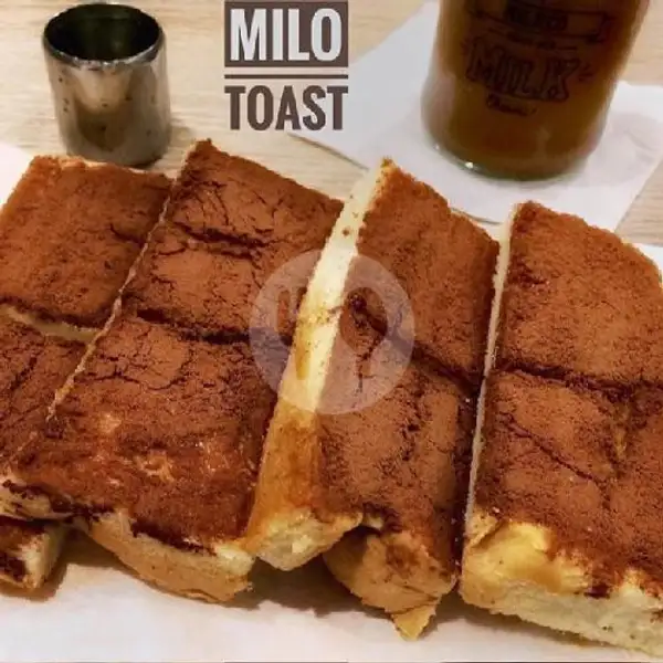 Roti Bakar Kasino Selai Durian + Milo | Roti Bakar & Kukus Nadira, Cimahi