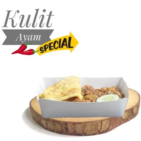 Nasi Kulit Ayam Special | Ayam Geprek Yuk!, Jojoran