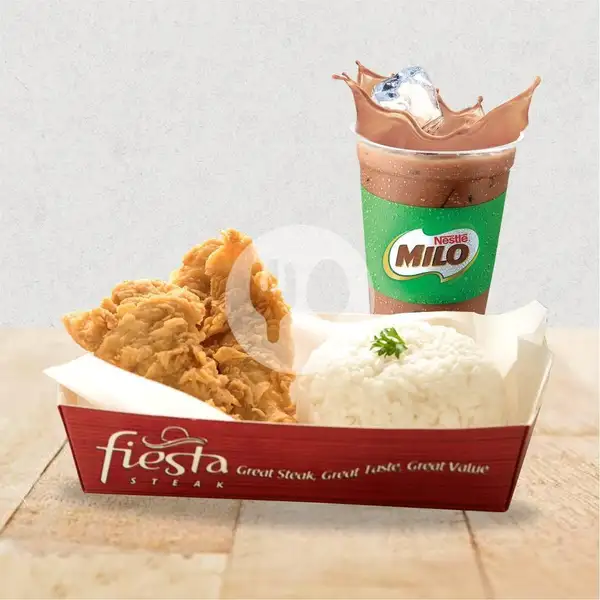Paket PSBB Chicken Strips + Rice + Milo | Fiesta Steak, Mal Grand Indonesia