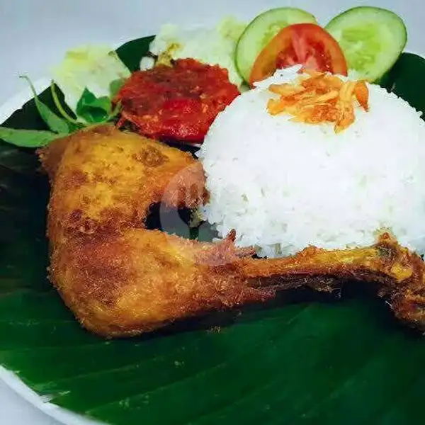 Ayam Goreng Sambal Mentah + Nasi | Indo Kuliner 038 Lalapan Ayam Bakar