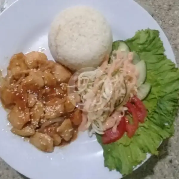 Chicken Yakiniku + Nasi + Salad Sayur | Uzuki Karage, Kimar 2