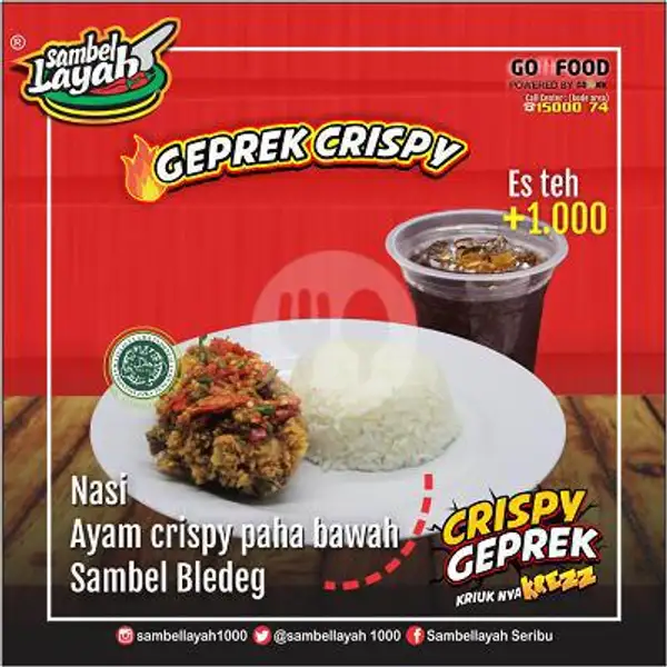 Paket Crispy Paha Bawah | Sambel Layah, Batang