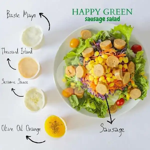 Sousage ( Sosis) Salad  ( Medium) | Salad Chop