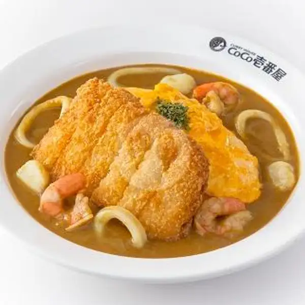 Chicken Cutlet & Seafood Omelette Curry | Curry House Coco Ichibanya, Grand Indonesia
