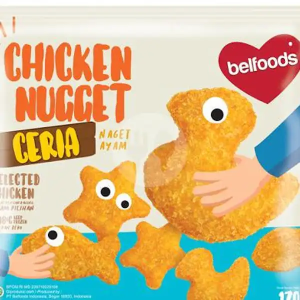 Belfoods Chicken Nugget Ceria 170 gr | Huma Frozen Food