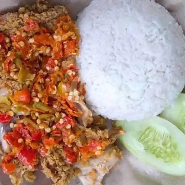 Nasi Ayam Geprek Sambal Bawang | Cak Sule Tahu Telor Penyetan Geprek, Tandes