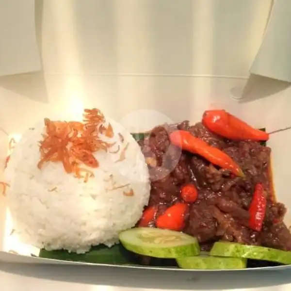 Paket Nasi + Daging Oseng Mercon | Oseng Mercon Brow, Cengkareng