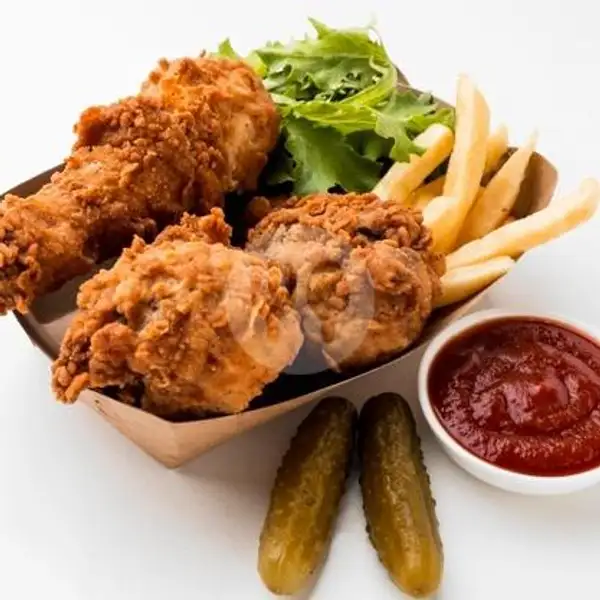 Ayam Crispy | Hot Chicken Dinner, Pekanbaru