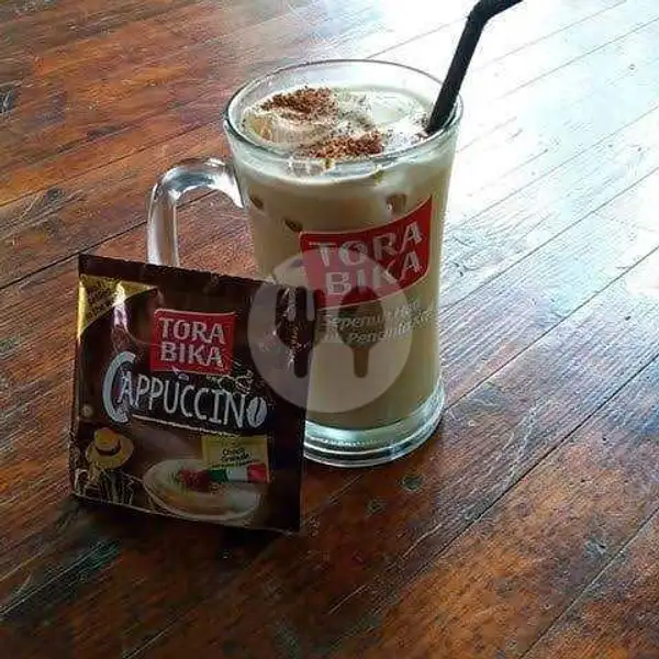 Es Tora Cappuccino + Susu | Warkop Berkah Warmindo, Pondok Kacang