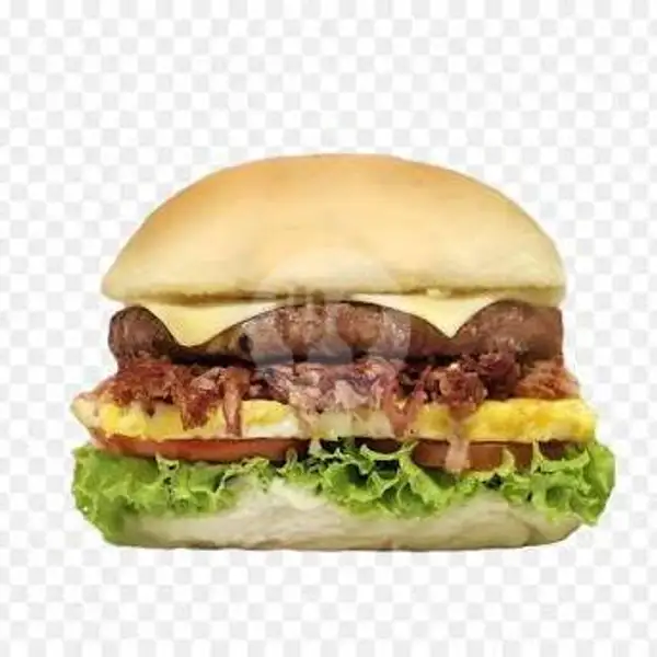 Burger Daging + Telur | Na Kebab, T. Hasan Dek