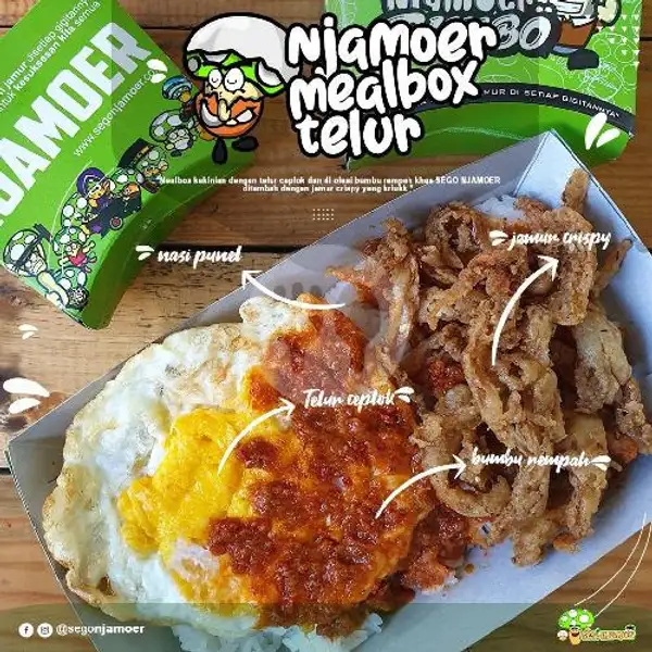 Njamoer Mealbox Telur + Air Mineral | Sego Njamoer, BG Junctionn