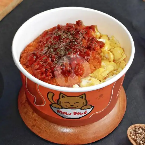 Italian Bolognese Crispy Chicken Slice Ricebowl | Mew Bowl, Palembang