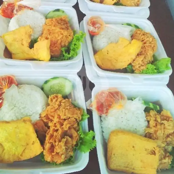 4 NASI AYAM KRISPI+TAHU GORENG | Ayam Geprek Bang Cimeng, Sukun