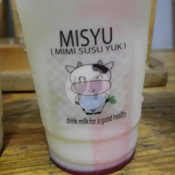 Es Susu Strawberry Misyu gede | Warung Singgah, Meruya