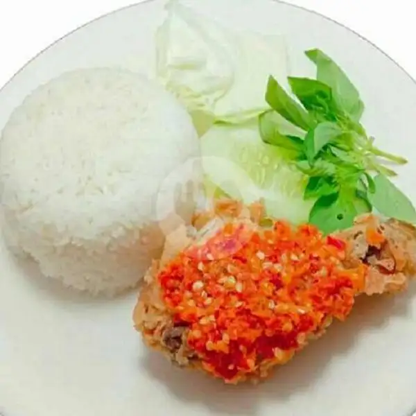Nasi Ayam Geprek (Paha Bawah) Komplit | Geprek Jago
