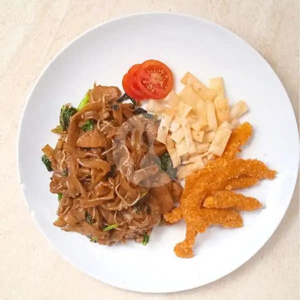 Kwetiau Goreng Pangsit + Ayam Stick | Eco Rice Bowl, Tukad Melangit