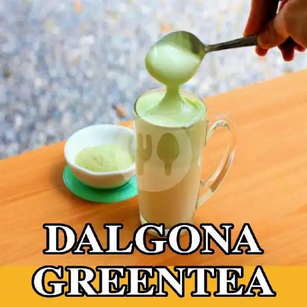 Dalgona Greentea (medium) | D'KUKZ.inc Rice Bowl & Beverages, Karawaci