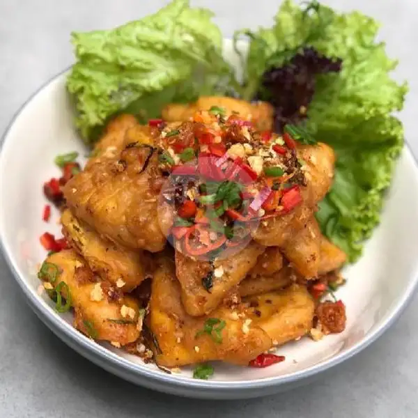 Salt And Chili Tofu | Jardin Cafe, Cimanuk
