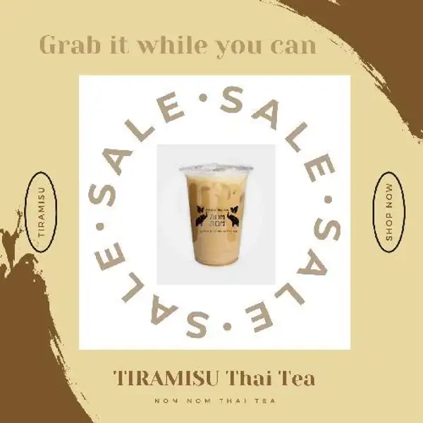 Thai Tea Tiramisu (Large) | Dada Donat Kentang Merpati