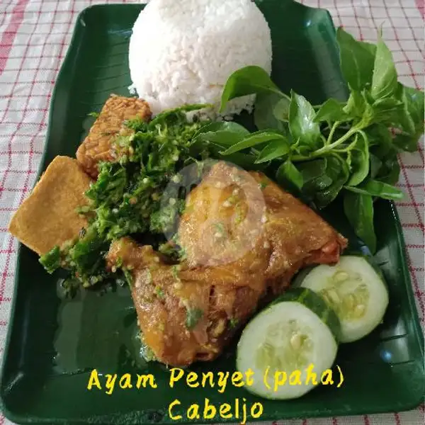 Ayam Penyet Cabe Ijo (Paha) + Nasi | Special Cabe Ijo Dadakan Kintan, Sagulung