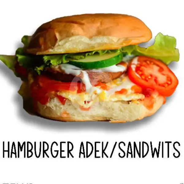 Hamburger Adek 3 | Cafe Adek Vegetarian, Komplek Griya Mas