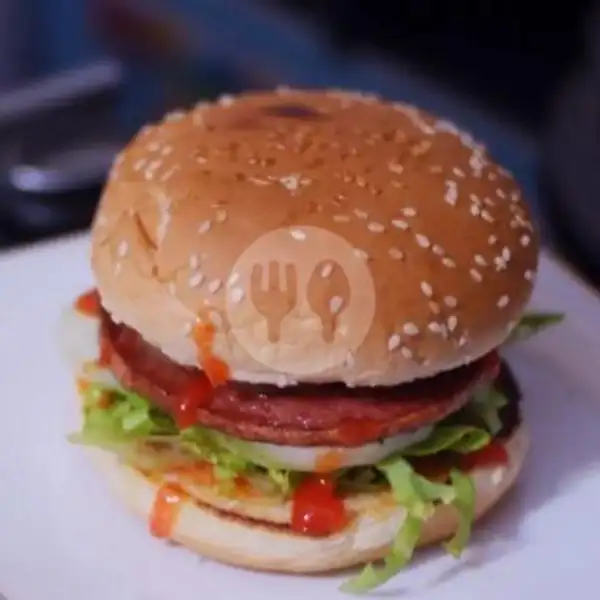 Burger Spesial Double Daging Ayam Dan Telur | Home Burger 