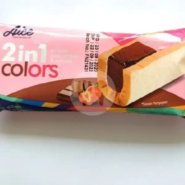 2in1 colour | Kedai Ice Cream Bilqis, Sukarame