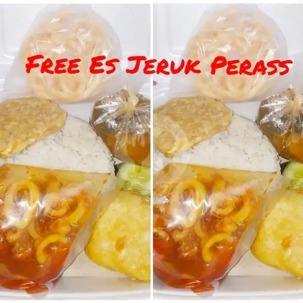 Paket Combo 2 Nasi Cumi Sambel Pedas / Goreng Tepung Free Es Teh Manis Original | Ayam Kremes Dan Lele Kremes Khansa, Sekip Jaya