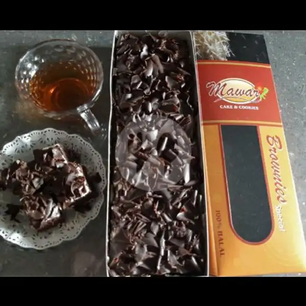 Brownies Mawar Coklat Parut | Brownies Mawar, Rawalumbu