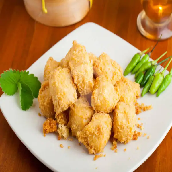 Tahu Crispy | De Chicken, Cariyos Kopi Tiwul