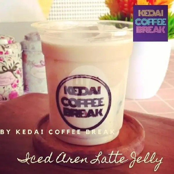 Iced Aren Latte Jelly | Kedai Coffee Break, Curug
