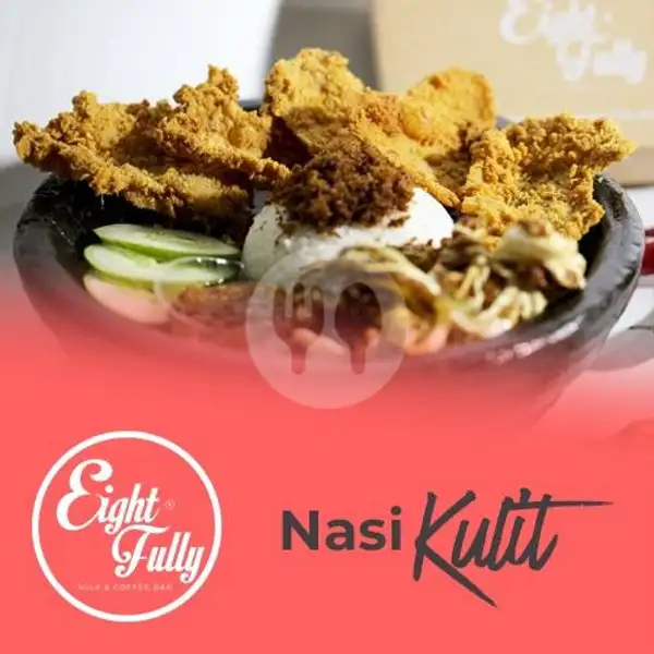Nasi Kulit dan Es Milo | Eightfully Coffee & Milk Bar, Pagarsih