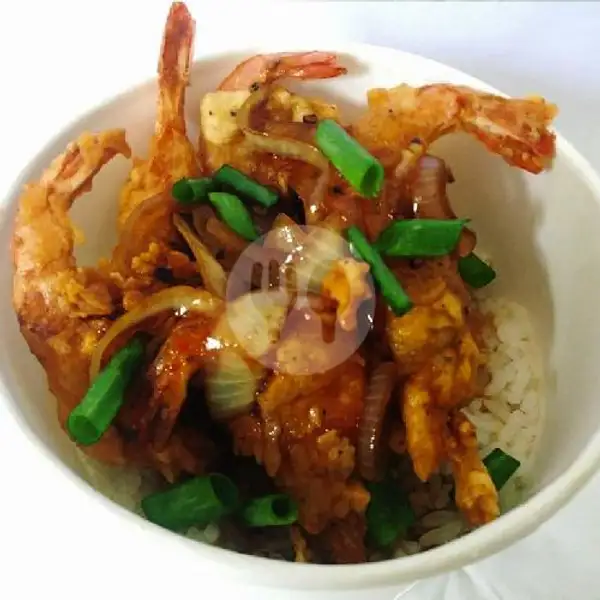 Rice Bowl Udang Vaname Lada Hitam | Lobster REINA, Kampung Baru