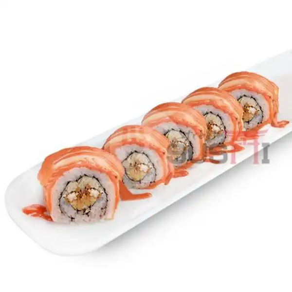 Salmon Mozza (5pcs) | Street Sushi, KSU Depok