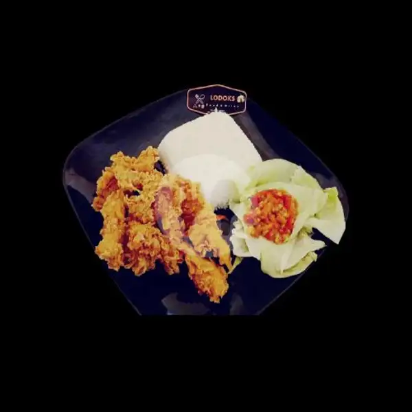 Paket Nasi + Ayam Geprek | Spaghetti LodoksFood, Cilendek