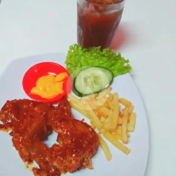Fire Chicken Combo 3 | Cepot Fried Chicken & Geprek, Denpasar