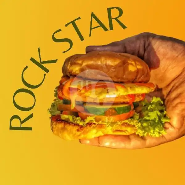 ROCK STAR CHICKEN BURGER | Angkringan Bli Made, Denpasar