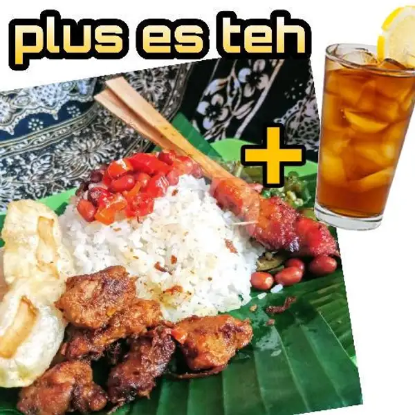 Nasi Campur Rendang Babi + Es Teh | Nasi Campur Babi Srijati Khas Bali, Ayam Betutu & Nasi Jinggo