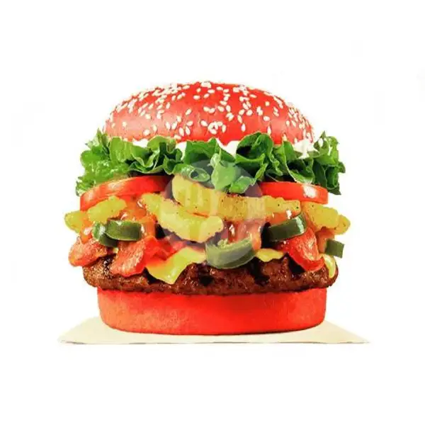 ADB Burger Merah | Ayam Dadar Bandung, Cilacap