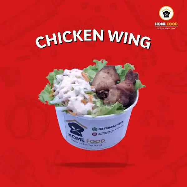Chicken Wing + Salad | Home Food, Cipondoh