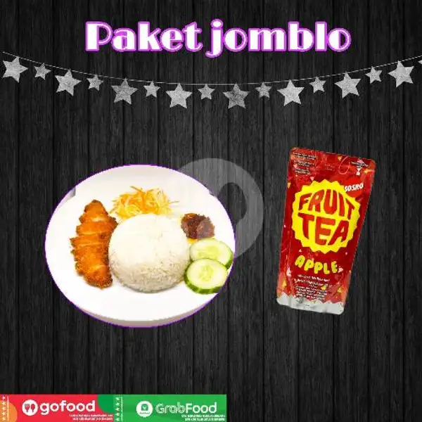 Paket Jomblo + Fruit tea (Lunch Box) | Bim's Katsu, Bagong Ginayan