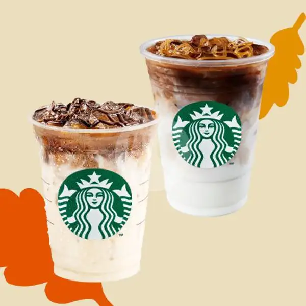 Cocoa Oatmilk Macchiato + Caramel Macchiato | Starbucks, Ahmad Yani Lampung