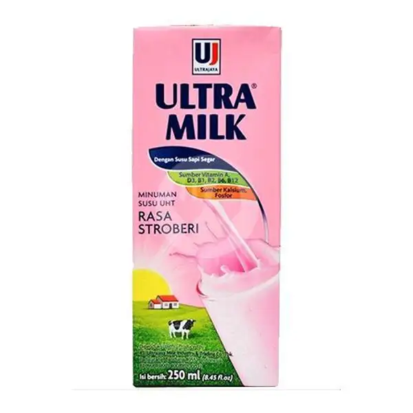 Ultra Milk Uht Stroberi 250Ml | Lawson, Kebon Kacang