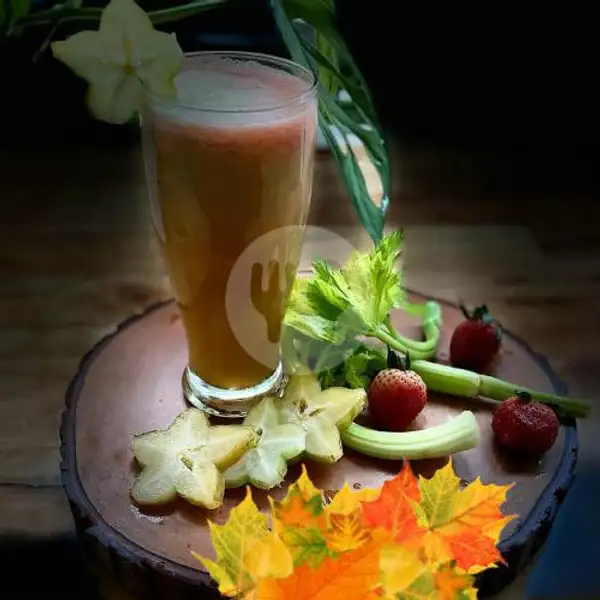 Juice Seledri Mix Strawberry + Belimbing | Alpukat Kocok & Es Teler, Citamiang