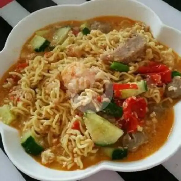 Mie Godok + Es Teh | Special Nasi Goreng Suroboyo Cak Juned, Special Nasi Goreng