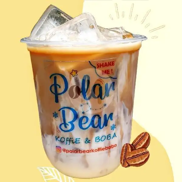 Kopi Latte ( Ice Koffie Latte) (L) | Polarbear Koffie & Boba, Garuda